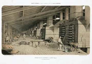 Raw Materials Processing, Metallurgy Furnaces at the Zinc Works, St Leonard, Liege, Belgium