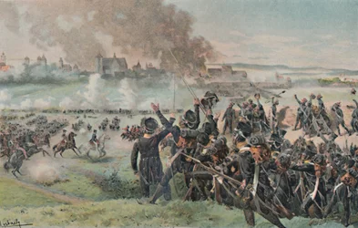Reappearance of Napoleon on the Field Before Ratisbon, 1809, 1896