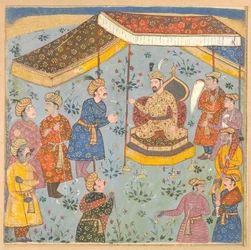Reception of a Persian Ambassador by a Mughal Prince
