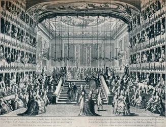 Reception of the Grand Duke and Duchess of Russia at the Theatre of San Bendetto