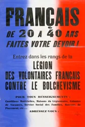 Recruitment poster for the Legion of French Volunteers, 1941-1944