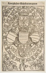 Coat of Arms of Maximilian I as King of the Romans (Recto) / Coat of Arms of Florian (Verso)