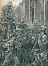 Reform Leaguers at Marble Arch, London, 1866