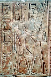 Relief of Queen Hatshepsut in Male Dress, Temple of Amun, Karnak, Egypt