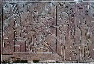 Relief Showing Queen Hatshepsut Receiving Benediction, Temple of Amun, Karnak, Egypt