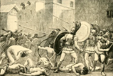 Repulse of Pyrrhus from Sparta, 1890