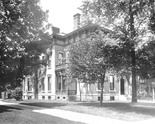 Residence of ex President Harrison, Indianapolis, Indiana, USA