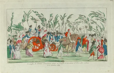Returning home from the October march to Versailles, 1789