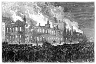 Riots in Montreal, Canada, 1849