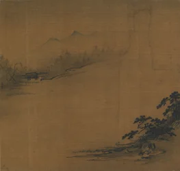 River Landscape in Mist