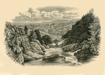 River Scene at Pont-Y-Cyffing