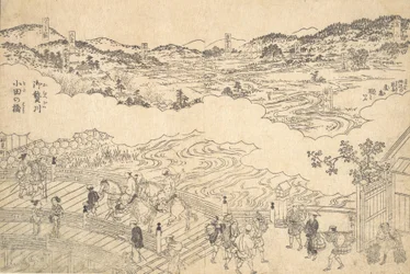 River of Omue and Bridge of Oda, 1700