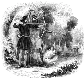 Robin Hood, Legendary English Folk Hero and Outlaw and Champion of the Poor