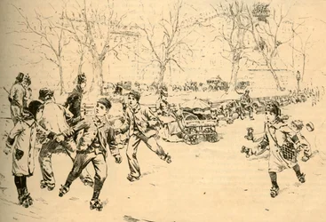 Roller-Skating in Madison Square, New York