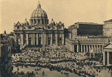 Facade and Dome of St. Peter