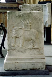 Roman relief of an elephant