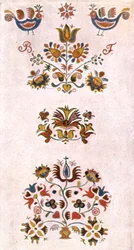 Room Painting, Moravia, Czechoslovakia