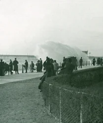 Rough Sea Over the Promenade at Hastings, Sussex, Late 19th-Early 20th Century