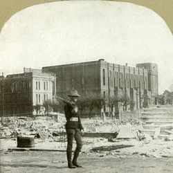 Ruins of St. Ignatios Catholic Church, 1906.