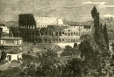 Ruins of the Colosseum, from the Palatine