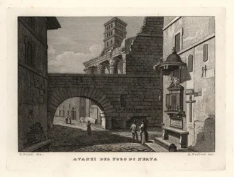 Ruins of the Forum of Nerva, Rome