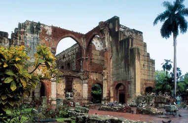 Ruins of the hospital of St. Nicholas, photograph