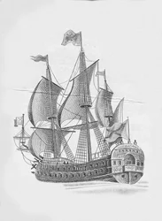 Russian ship of the line Poltava, 1712