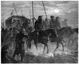 Russian Wounded Leaving Plevna, Russo-Turkish War