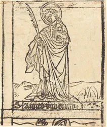 Saint Agnes [verso]