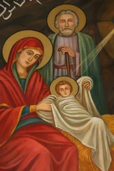 Saint Anthony Coptic Church Nativity Painting, Jerusalem, Israel