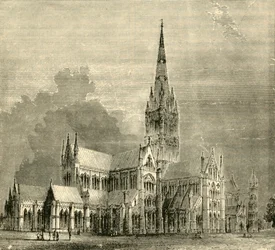 Salisbury Cathedral, 1890