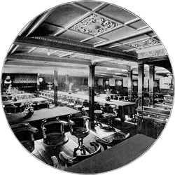 Salon of the P&O steamship SS India