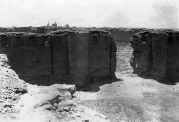 Samarra city from the Malwiya tower, Mesopotamia, 1918