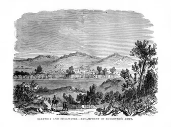 Saratoga and Stillwater, Encampments of Burgoyne