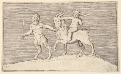 Satyr Leading Goat on which an Infant Rides