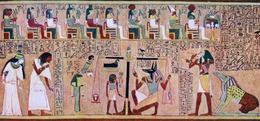 Scene from the Book of the Dead of Any, Egyptian