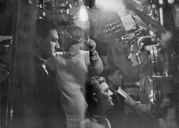 Scene on board a British submarine, World War II, 1945