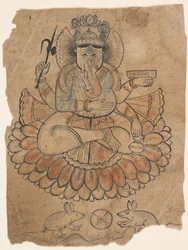 Seated Four-Armed Ganesha, ca. 1775