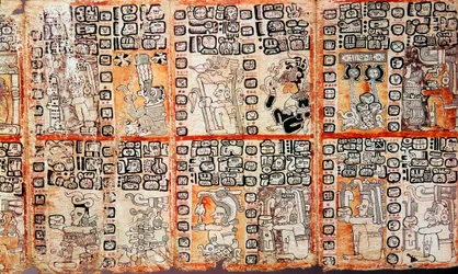 Section from the Mayan Troano Codex