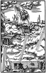 Sectional View of a German Mine