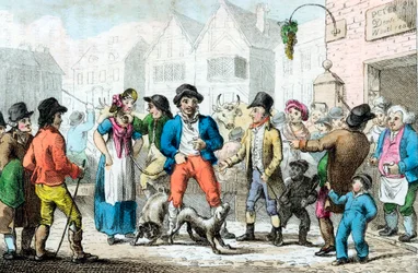 Selling a wife to the highest bidder, 1816