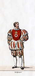 Sergeant, costume design for Shakespeare