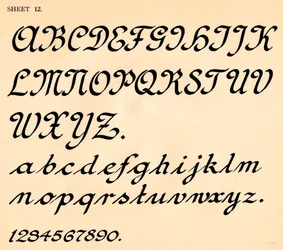 Sheet 12, from a portfolio of alphabets