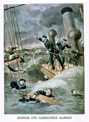 Shipwreck of a vessel-school, German