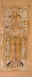 Shroud of Nespawtytawy, inscribed in hieroglyphs
