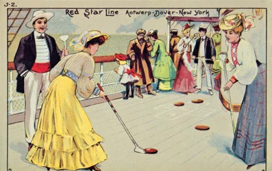 Shuffleboard on Board a Red Star Line Passenger Ship