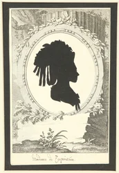 Silhouette Portrait of Natalia Kirillovna Zagryazyskaya née Razumovskaya