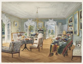 Sitting Room in a Country Estate