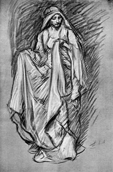 Sketch of Regan, from King Lear