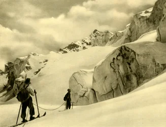 Skiing at Silvretta, Austria